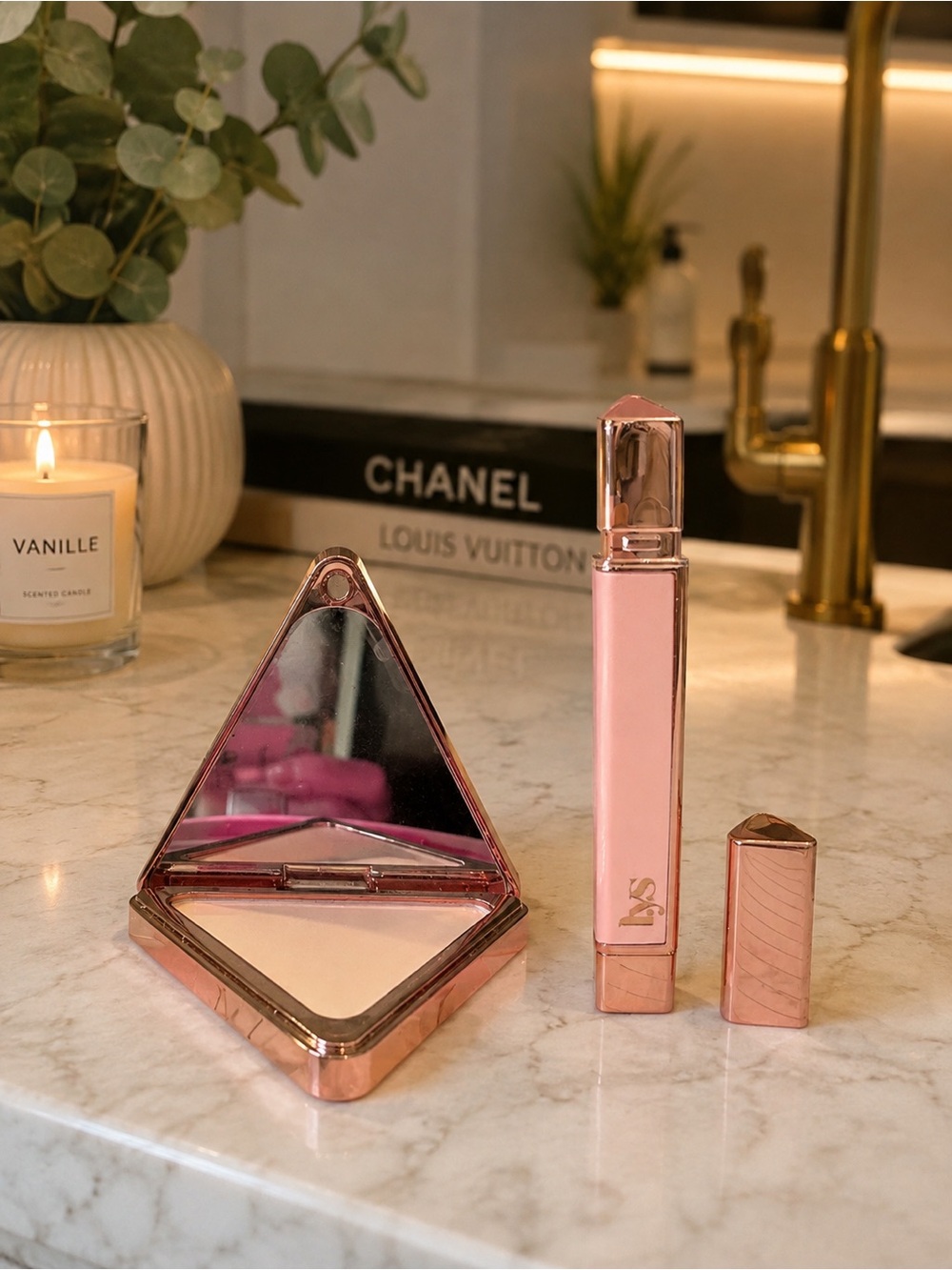 LYS Beauty Lip + Powder Duo | Thrill Me 123 + Resilience Translucent
